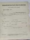 3 Original Different Ww1 World War One Blank Discharge   Honorable  dishonorable