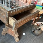 Antique Victorian Parlor Table Chess Set Alabaster Onyx Stone Pieces