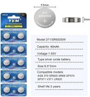 Ykm 10 Pack Watch Batteries 371 1 55v Silver Oxide For Electronics