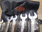 Vintage Set Of 5 Gordon Tools Whitworth Spanners Original Case Great Cond