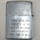 Vintage Zippo Lighter Vietnam War Engraved Rare
