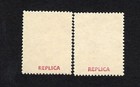Spain 1876 Alfonso Xii Edifil 186-187 Top Value Set Mnh Reproduction Stamp Sv