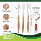 Hqslsund 200 Pack Disposable Toothbrushes With Toothpaste Bulk Individually Wrap