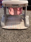 Summer Infant Portable Baby Booster Floor Seat W  Tray Pink gray