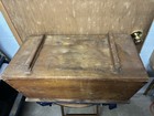 Antique Primitive Covered Wooden Dovetailed Dough Box W  Handles - Late 1800   s