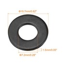 100pcs 1 4  Flat Washer Alloy Steel Black Oxide Finish Fasteners