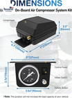 Onboard Air Compressor Kit For Air Bag Suspension  In-cab Control System With On