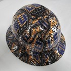 Full Brim Hard Hat Custom Hydro Dipped In Lsu Tigers  Louisiana State University
