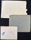 1902-1951 Great Britain 6 Postage Stamps On 3 Covers Used  Sc 127-128 240 284