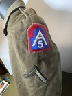 Ww2 Us Army Ike Jacket 5th Army Pvt Rank Size 34r Dated 46 Mint Shape
