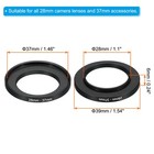 28mm-37mm Metal Step Up Ring Camera Lens Filter Adapter Ring Aluminum Filter