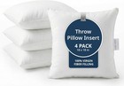 4 Pack 18x18 White Throw Pillow Inserts For Decorative Pillow Covers  Couch P   