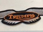Vintage Winged Triumph Motorcycle Embroidered Patch For Jacket  Shirt  Hat  Bag