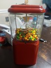 Vintage Oak Acorn Gumball Machine 5   All-purpose Vendor Glass Globe C 1951-1952