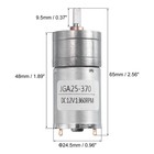 Dc 12v 1360rpm Micro Speed Reduction Gear Box Motor For 370 Electric Motor