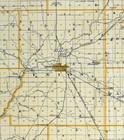 1876 Indiana Map Montgomery County Crawfordsville Ladoga New Ross Waynetown In