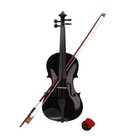 New 4 4 Full Size Acoustic Violin With Case Bow Rosin For Adults Black