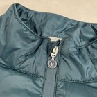 Linksouk Kirkwall Puffer Vest Mens Large Teal Green Quilted Goose Down Full Zip