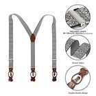 Men Suspenders Adjustable 1 4 Inch Wide Heavy Duty Y-back Elastic Tuxedo Elas   