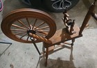 Antique 1800s Saxsony Irish Style Vintage Primitive Colonial Spinning Wheel