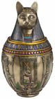  Egyptian Bastet Cat Memorial Urn Canopic Jar Sculpture   well Made