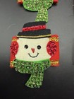 Vintage Christmas Felt Sequin Napkin Rings Lot Reindeer Snowman Santa Bucilla