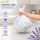 4 Gallon Small Trash Bags Lavender Scented  200 Count  Ccliners White Bathroom G