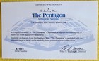 The Pentagon Resin Model And Certificate Of Authenticity The Danbury Mint