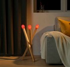 Ikea Strala Led Floor Lamp  Matchstick-shaped Woodlamp New