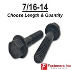 7 16-14 Grade 8 Flange Frame Bolt Black Phosphate   Oil  all Sizes   Qty s 7 16 