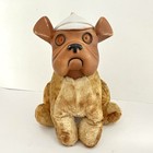 Rubber Head Bulldog Stuffed Rushton Style Animal Lovable Toys Co  Vintage 12   