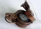 Brass Antique British Prismatic Military Vintage Ww2 Mark Ii Pocket Compass Gift