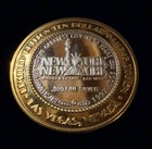 Rare New York Ny Casino Token  999 Fine Silver Strike Miss Liberty Las Vegas Nv