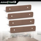  4 Pcs In One Package   5 5    Brown Composite Decking Boards End Cap Set