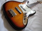 2003 Fender Squier Standard Series Jazz Bass Guitar 3 Tone Sunburst