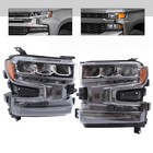 For 2019 2020 2021 Chevrolet Silverado 1500 Led Headlights Headlamps Lh Rh Pair