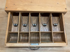 Antique Indiana Cash Drawer Co Under Counter Cash Box With Bell And Key