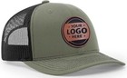 Custom Trucker Leather Patch Hat For Company Brand  Richardson 112