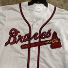 Mississippi Atlanta Braves Game Worn Used Jersey  30 Wilson Size 48 Dewsy Patch