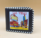 Vtg Rare Las Vegas Old School Strip Casinos Bi-fold Souvenir Wallet W whipstich
