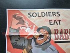 1943 Ww2 Usa America Japan Soldier Eat Bomb Baby Art Army Propaganda Poster C23