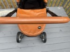 Mima Xari Single Traditional Stroller Tan black With Adjustable Canopy