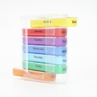 Weekly Pill Box Organizer 7 Days Organizer Cases Medicine Storage 4 Times A Day