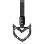 Bling Heart Car Handle Strap Drift Charm Car Accessories For Black Devil Style