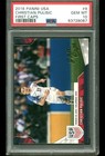 2016 Panini Usa First Caps  9 Christian Pulisic Rc Psa 10 World Cup Rare