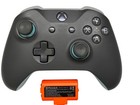 Official Microsoft Xbox One Wireless Grey Teal Controller And Rechargable Orange