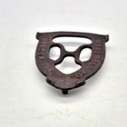 Cast Iron Sad Iron Trivet W h  Howell Geneva Footed Usa Antique Farmhouse Decor