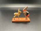 Vintage Erzgebirge Man With Baby Deer