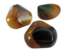 Vtg Lot Bakelite Lg Geometric Buttons Apple Juice Amber   Choc Brown Buttons Lot