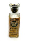 Super Rare   Artic Frost Bite Cure Bottle Label    Embossed   Chillicothe  Ohio